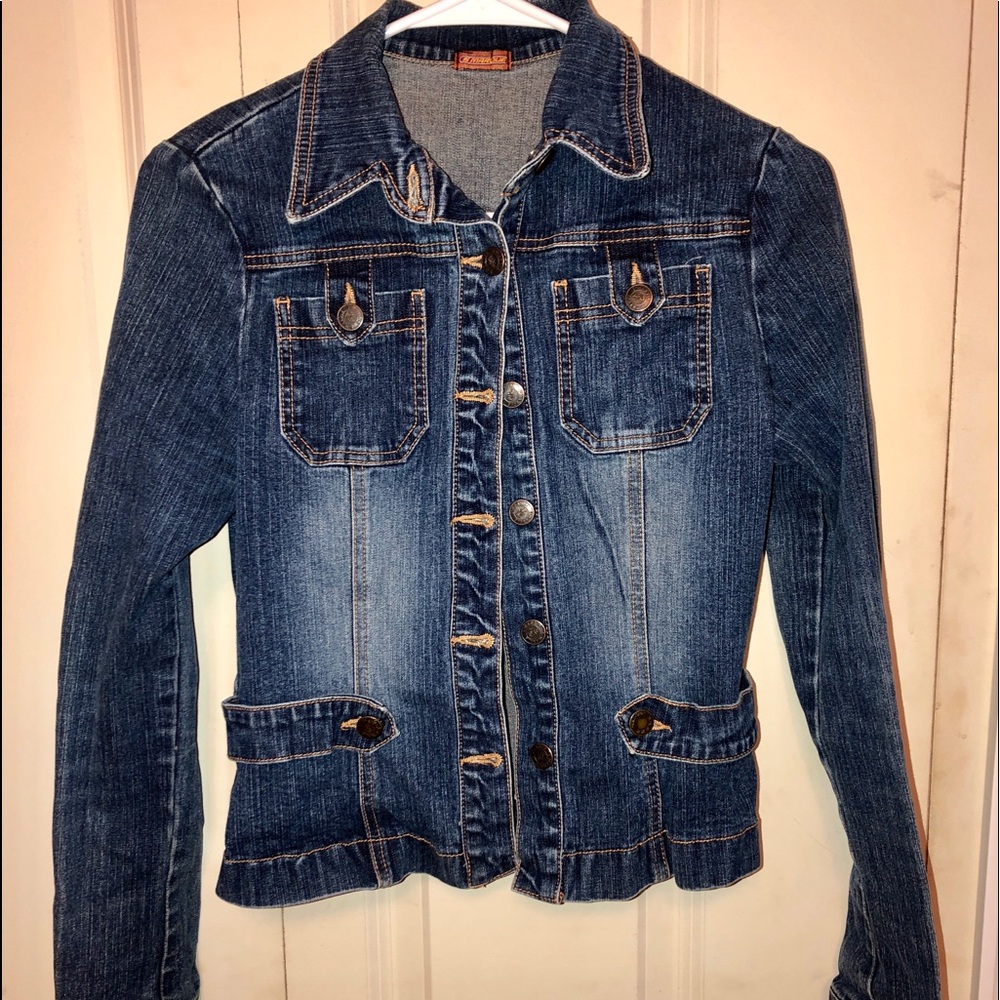 Dark denim jean jacket